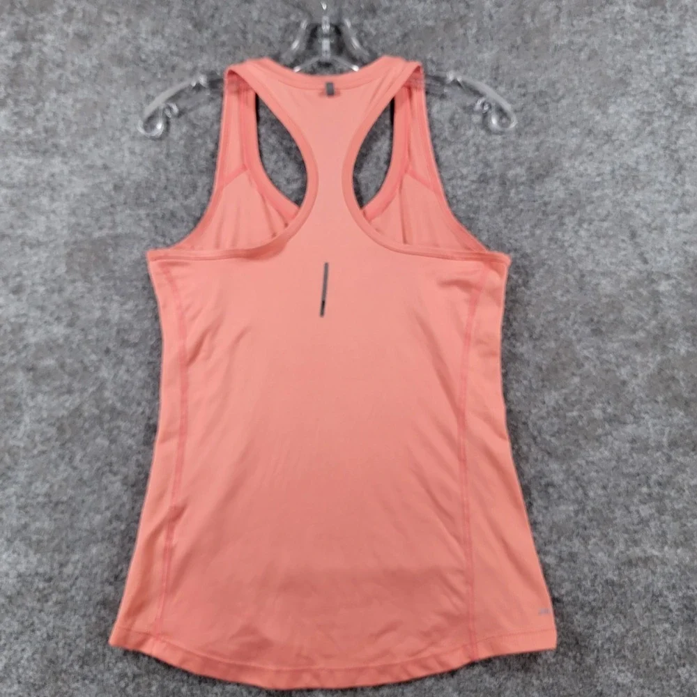 Nike Running Dri-Fit Racerback Tank Top Womens S Coral Lightweight Activewear